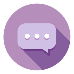 Speech Bubble Icon Vector Communication Message Design
