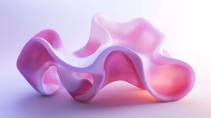 Abstract pink organic form