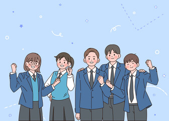 수험생 응원 일러스트