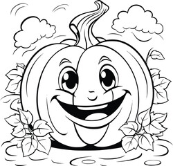 halloween pumpkin coloring pages for kids 