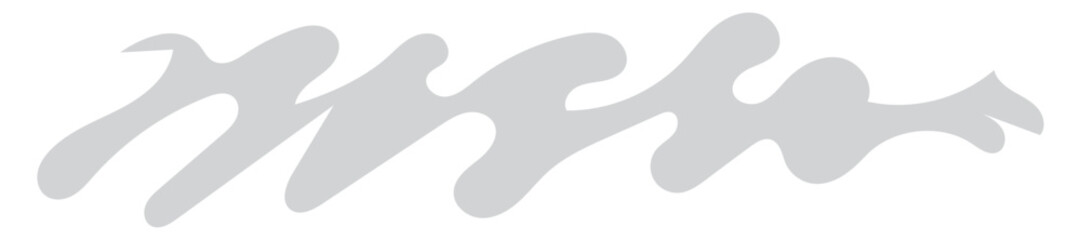 Abstract Gray Waveforms Organic Shapes, Fluid Design, Modern Art