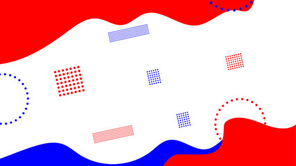 Blue and red pop frame. banner, cover, poster, flyer, background, ads, social media post. vector illustration