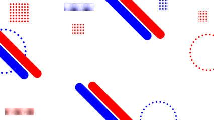 Blue and red pop frame. banner, cover, poster, flyer, background, ads, social media post. vector illustration