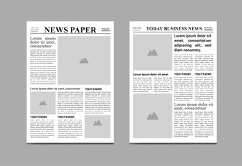 Newspaper Template Design, old newspaper and daily newspaper, news, newsletter