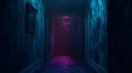 Moody hallway interior