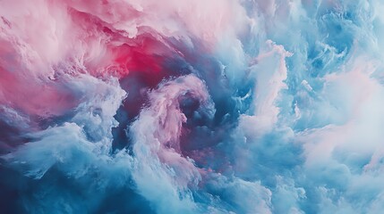 Abstract swirling color clouds background