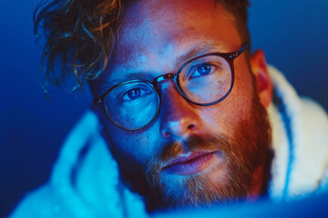 Man with Glasses and Red Beard