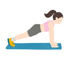 woman doing yoga exercise