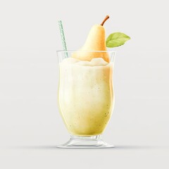 Pear Shake on a transparent background with a crisp refreshing blend and natural shading