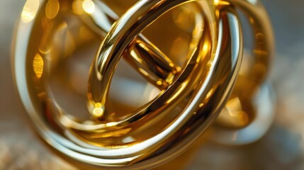 macro photography of interlocked friendship rings .