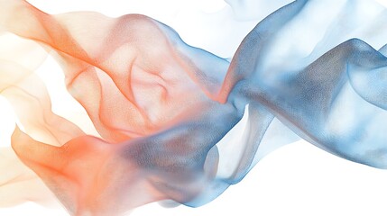 Abstract translucent fabric design