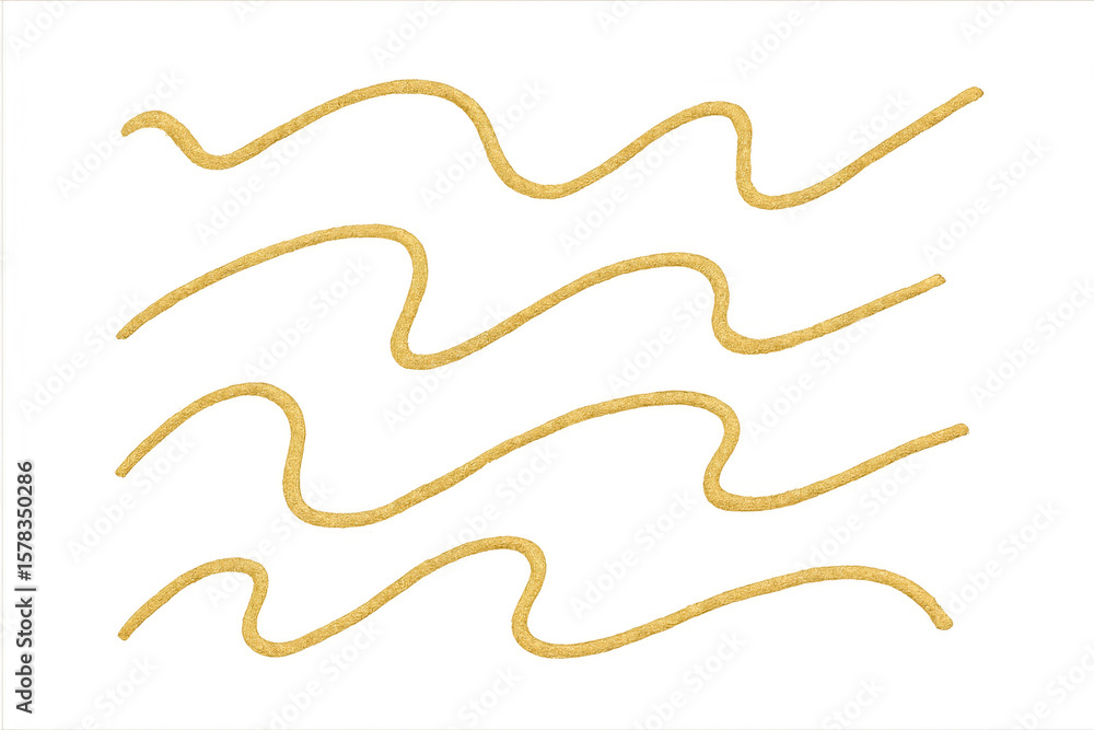 Poster sparkling golden waves glittering across transparent surface, creating luxurious visual effect