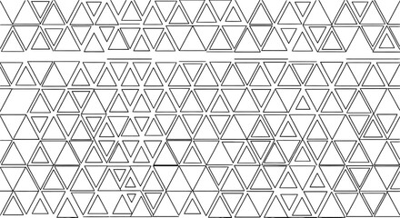 Triangle Geometric Pattern Vector Black and White
