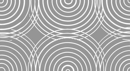 Abstract Circular Lines Pattern Background - Modern Gray Design