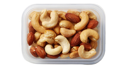 Fototapeta premium Directly above shot of peanuts in bowl on table