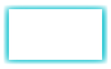 Turquoise Glowing Frame with Soft Gradient Background PNG