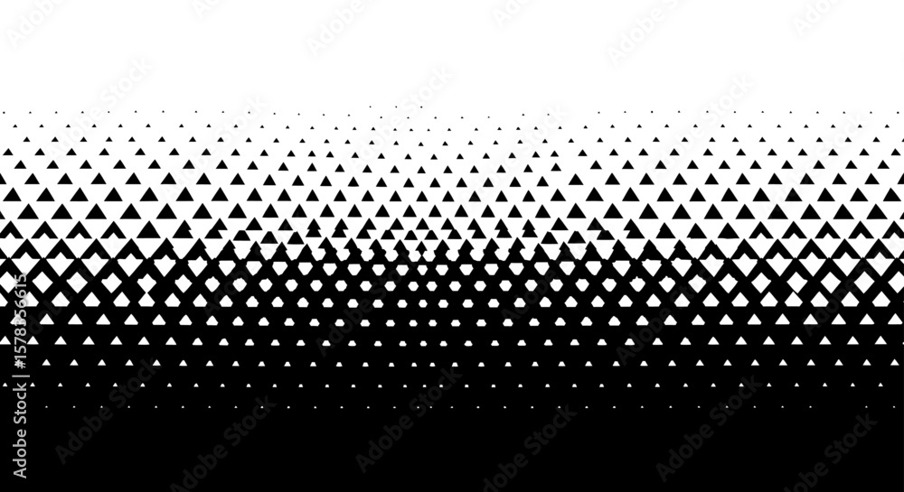 Poster halftone triangle fade pattern vector background for modern designs