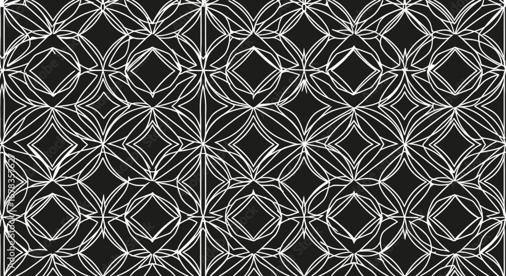Aufkleber seamless diamond pattern background - abstract vector design