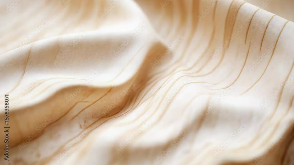 Poster smooth wavy wooden surface creating abstract pattern