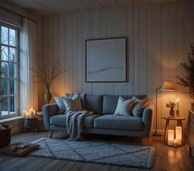 Fototapeta premium Small Living Room With Modern Design