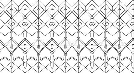 Fototapeta premium Abstract Geometric Line Art Pattern Background