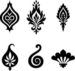 Fototapeta premium tribal, flame, tattoo, design, abstract, art, graphic vector bundle