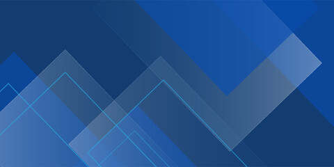 Abstract blue background with abstract box rectangle geometric shapes modern element for banner  presentation design simple abstract background