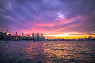 sunset in Sydney