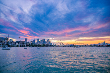 Naklejka premium sunset in Sydney