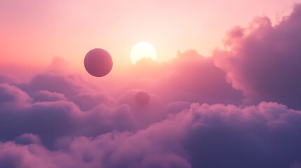 Cloud sunset fantasy view