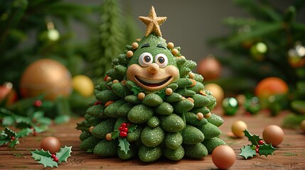 Cute Cartoon Elves in Colorful Outfits Holding Christmas Gifts Spreading Joy and Festive Cheer for Holiday Theme Design

