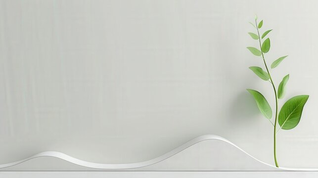 minimalist financial growth chart ascending green line . - Powered by Adobe