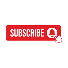 Subscribe Button with Bell and Click Icon
