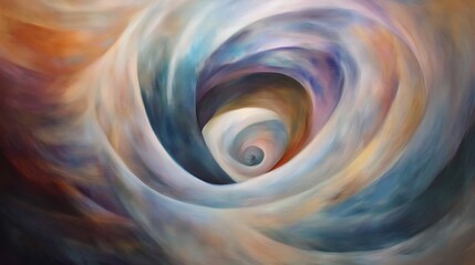 Colorful abstract swirling vortex pattern