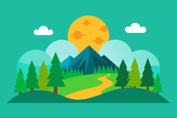 Obraz premium nature background stock illustration