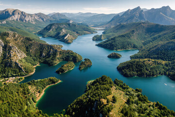 Obraz premium aerial photography breathtaking beauty of nature and urban landscapes across various countries and continents