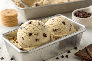 Chocolate Chip Cookie Dough Ice Cream: Homemade & Delicious