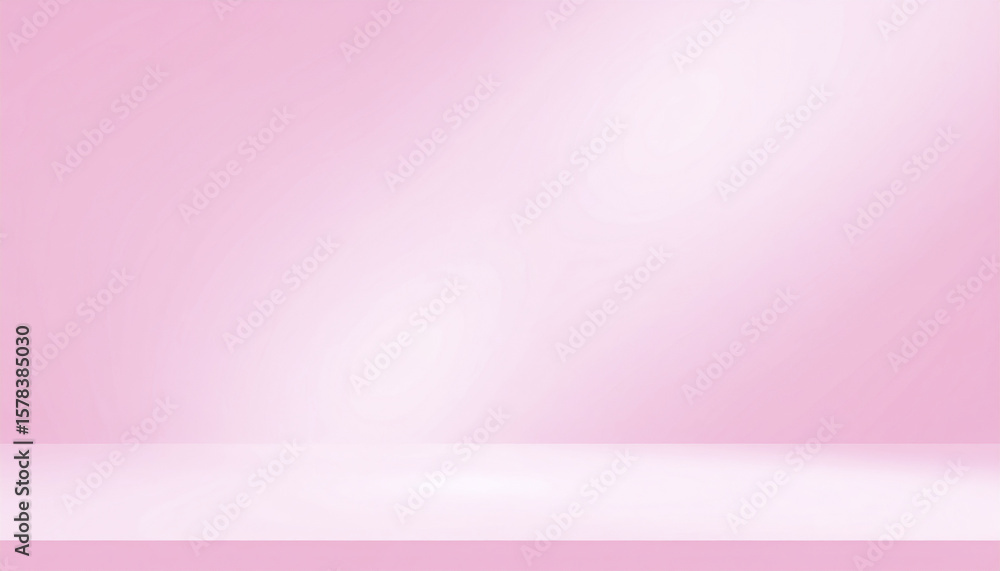 Poster soft pink background with smooth gradient and subtle light for product display