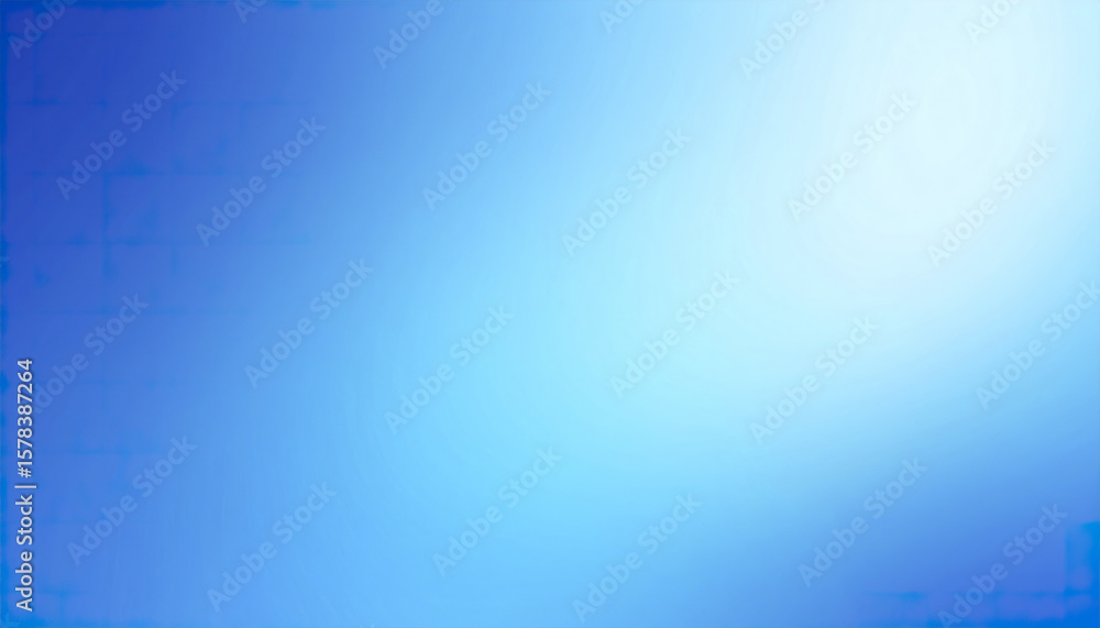 Poster serene blue gradient background with calming light and subtle texture for minimalist design