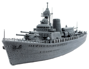 Knitted Warship 3D Model