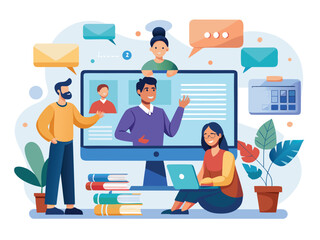 Work From Home Online Team Communication