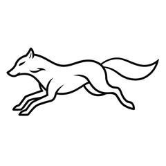 vector illustration of a fox