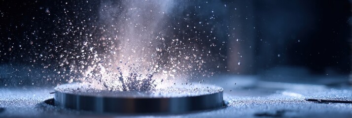 Cold spray additive manufacturing system depositing metal powder at supersonic speeds 