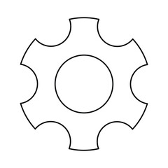 gear icon vector illustration
