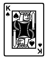 King of Spades Playing Card