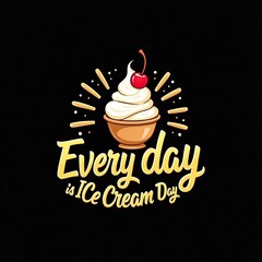 vector illustration of ice cream