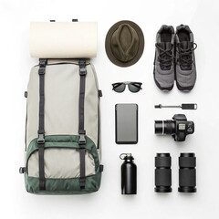 travel bag and backpack