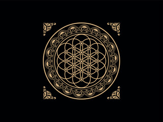 Sacred Geometry Mandala Metatron's Cube
Flower of Life
