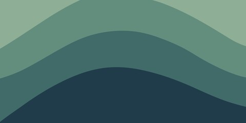 Harmonious layers of green waves create an effect of movement. Suitable for eco-design, backgrounds and illustrations.