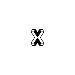 Letter X Isometric Diamond Logo, Modern Geometric Gem, Bold and Luxurious Design with white background. 